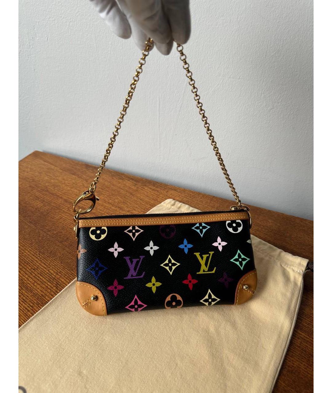LOUIS VUITTON Черная сумка через плечо, фото 5