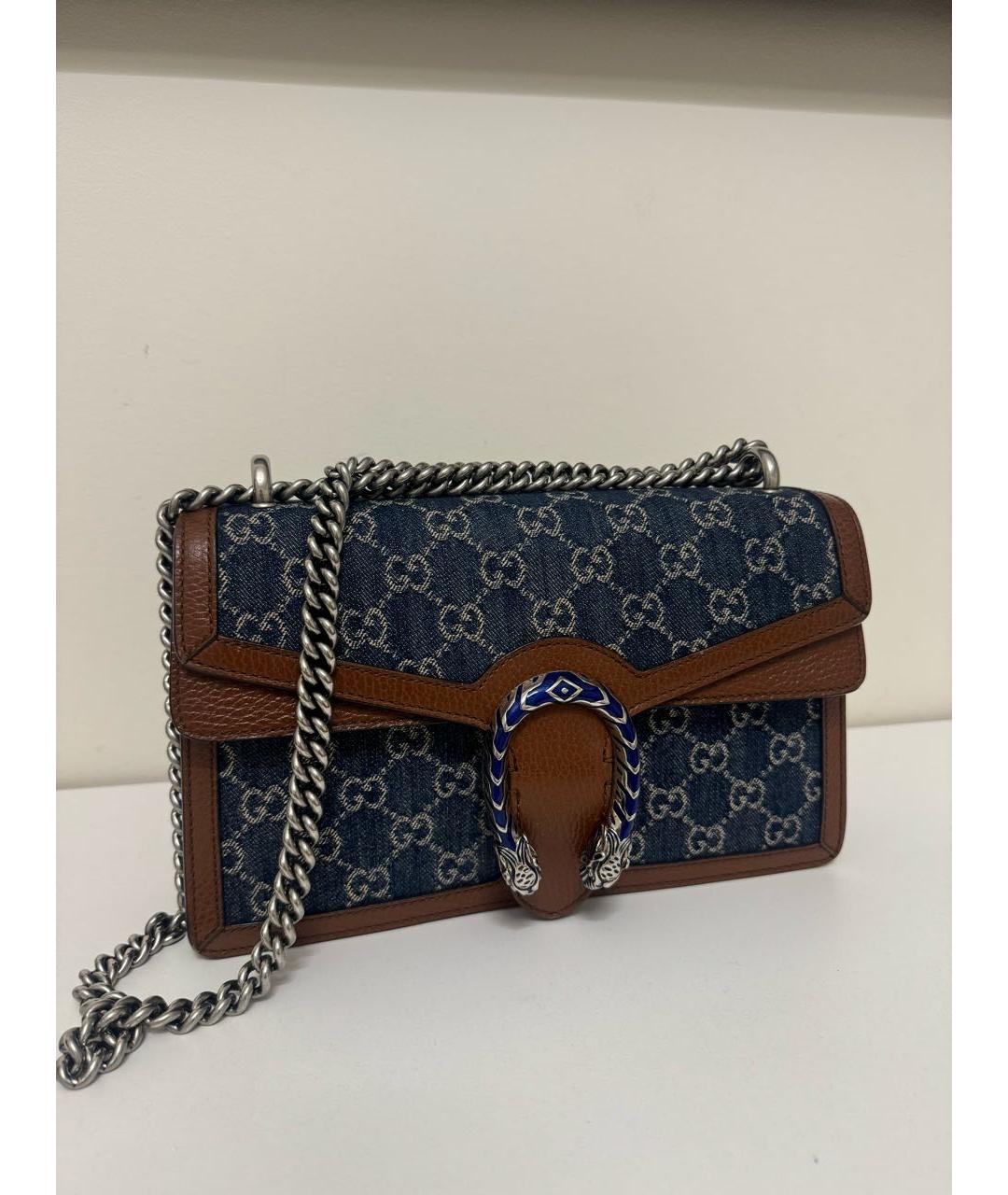 GUCCI Темно-синяя сумка через плечо, фото 4