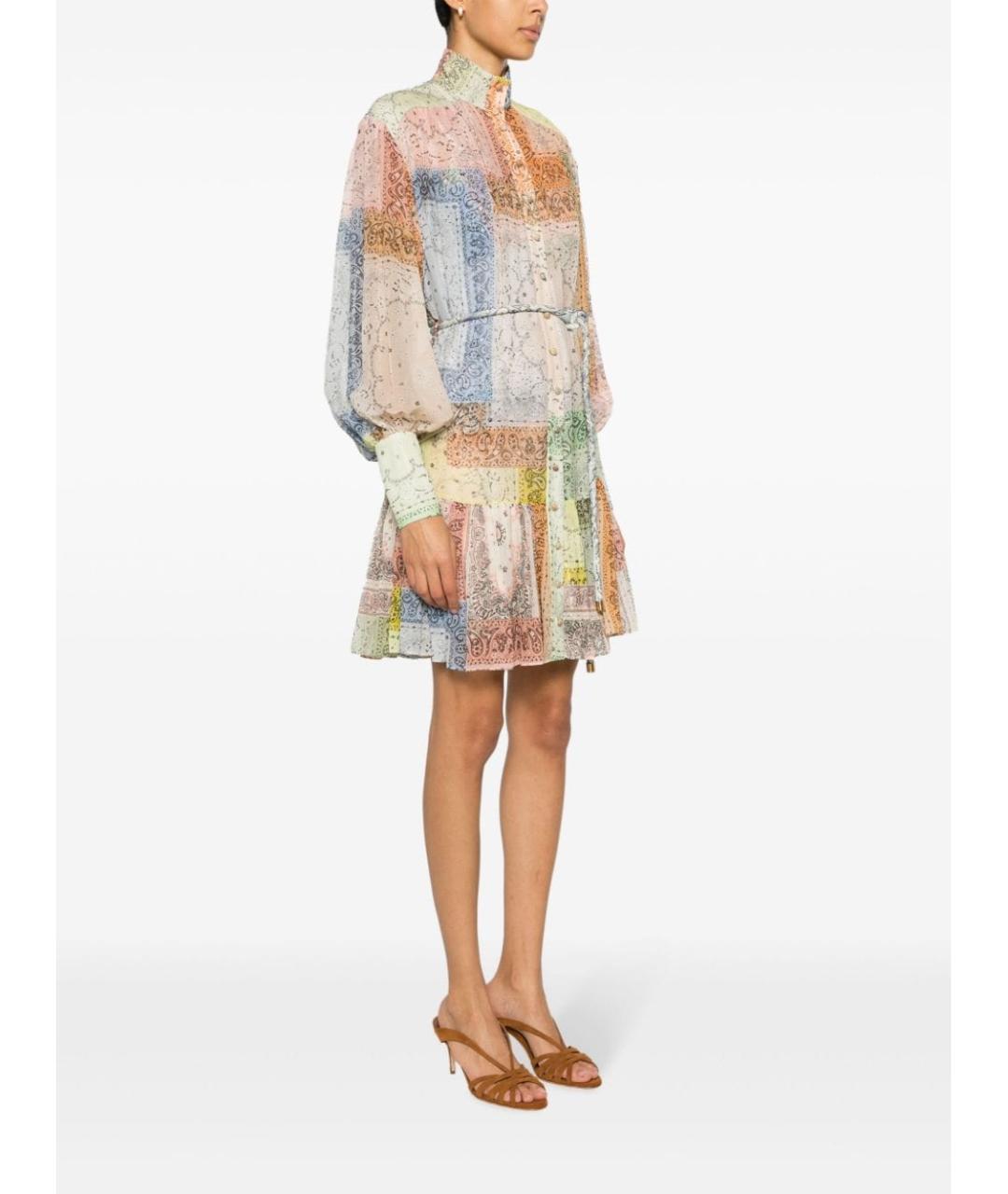 ZIMMERMANN Мульти хлопковое повседневное платье, фото 3