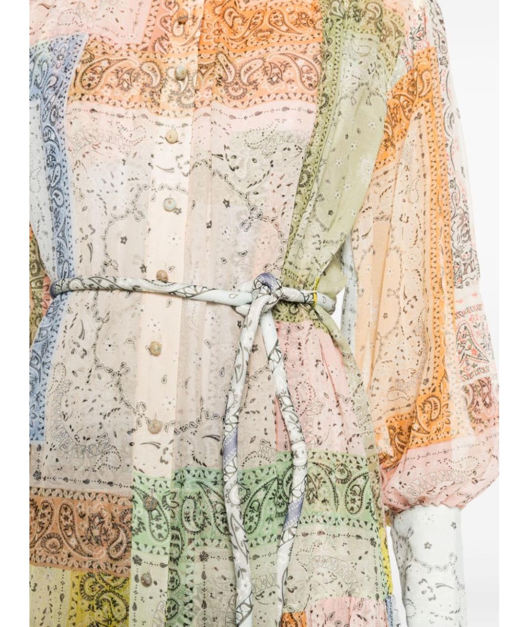 ZIMMERMANN Мульти хлопковое повседневное платье, фото 5