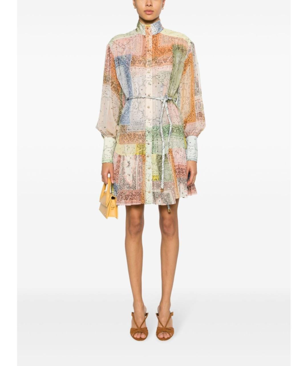ZIMMERMANN Мульти хлопковое повседневное платье, фото 2
