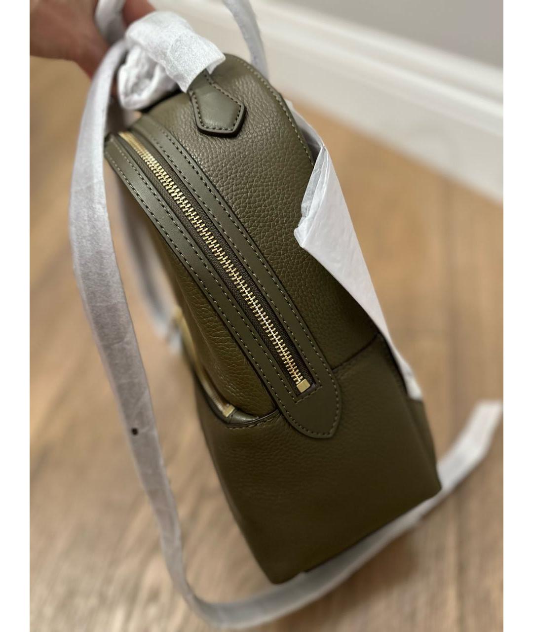 MICHAEL KORS Хаки кожаный рюкзак, фото 5