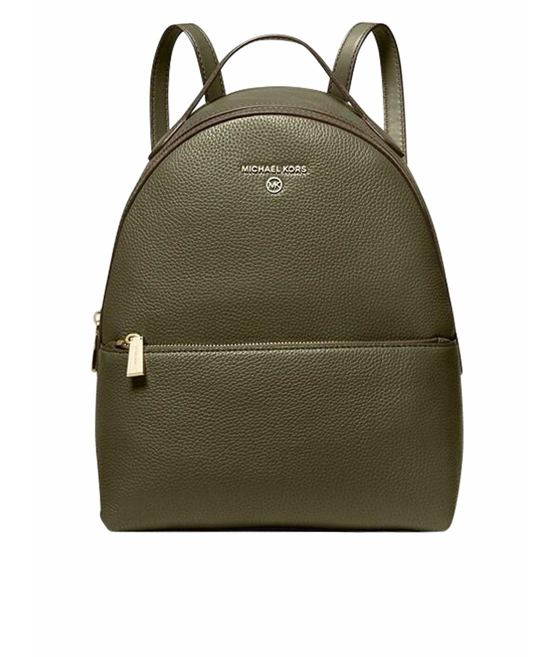 MICHAEL KORS Хаки кожаный рюкзак, фото 1