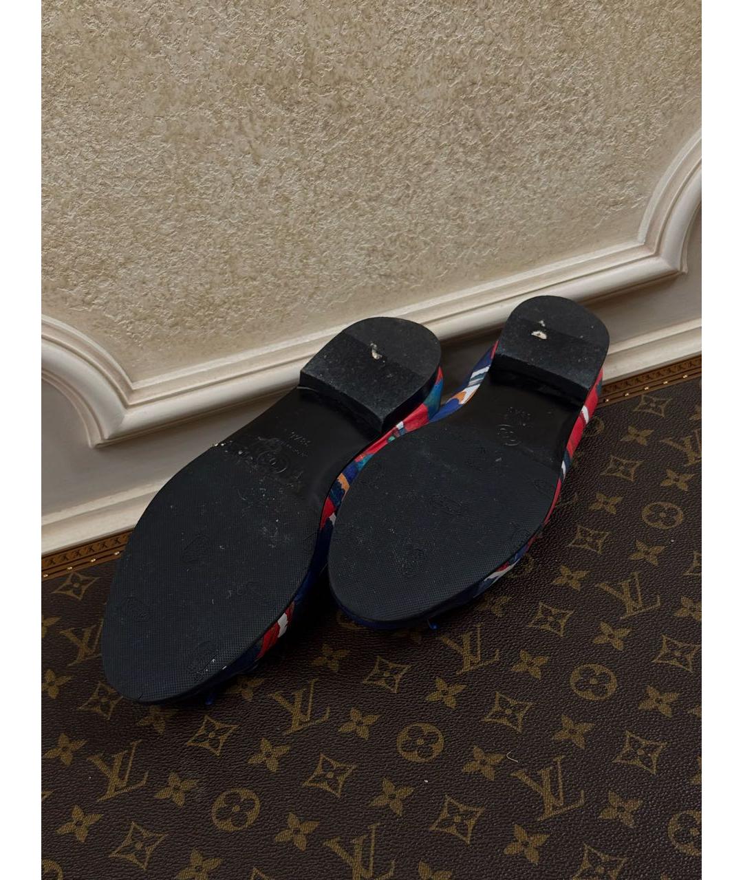 CHANEL Мульти текстильные балетки, фото 7