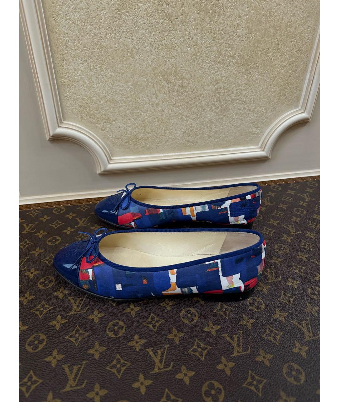 CHANEL Мульти текстильные балетки, фото 6