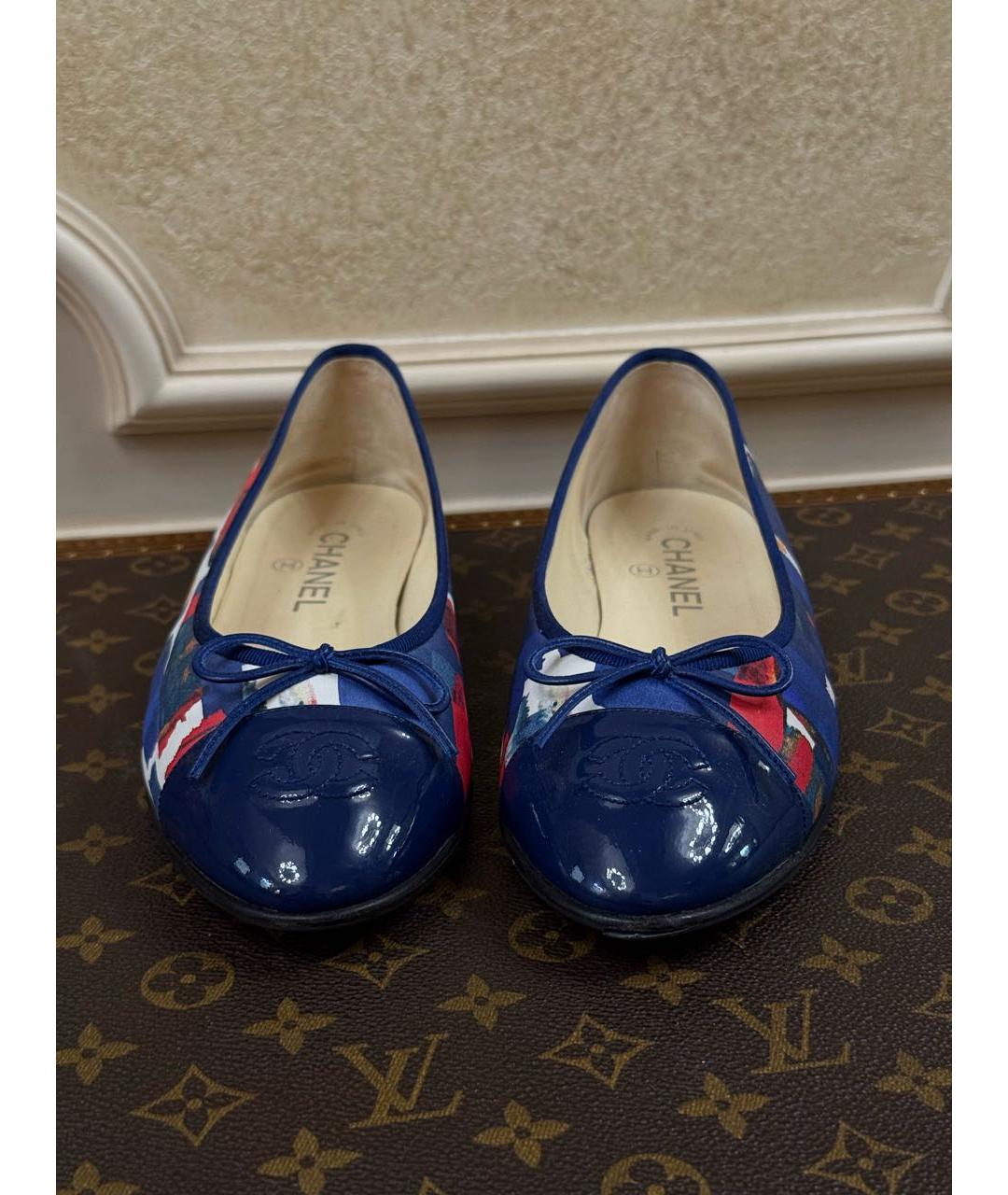 CHANEL Мульти текстильные балетки, фото 3