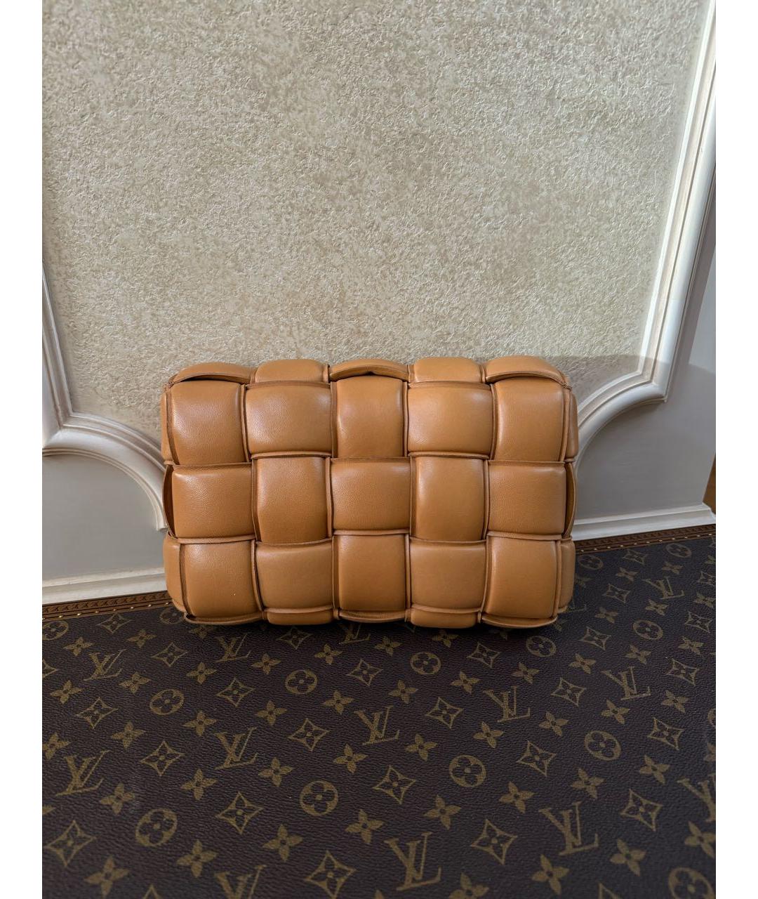 BOTTEGA VENETA Коричневая кожаная сумка через плечо, фото 3