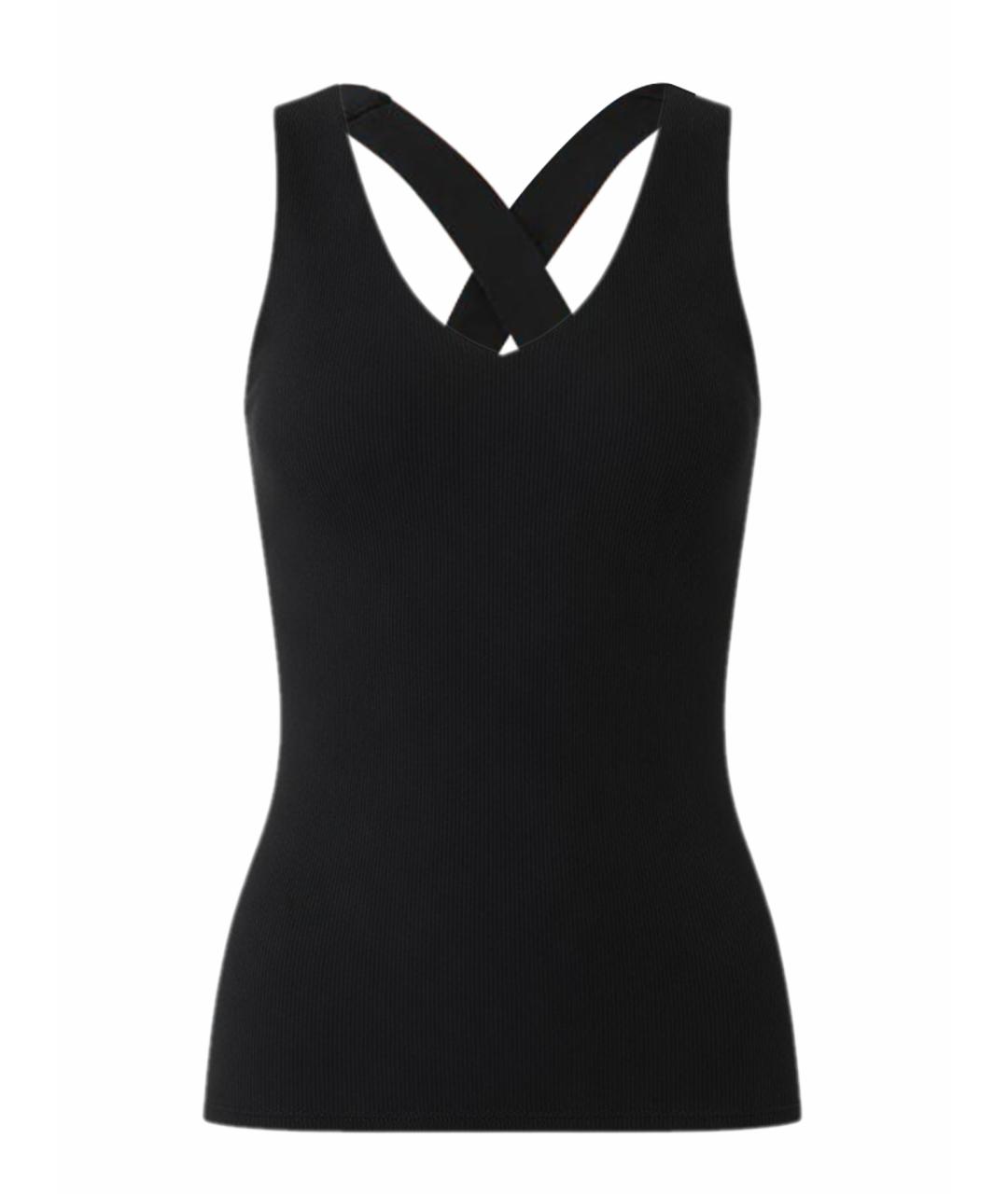 ALO YOGA Черная майка, фото 1