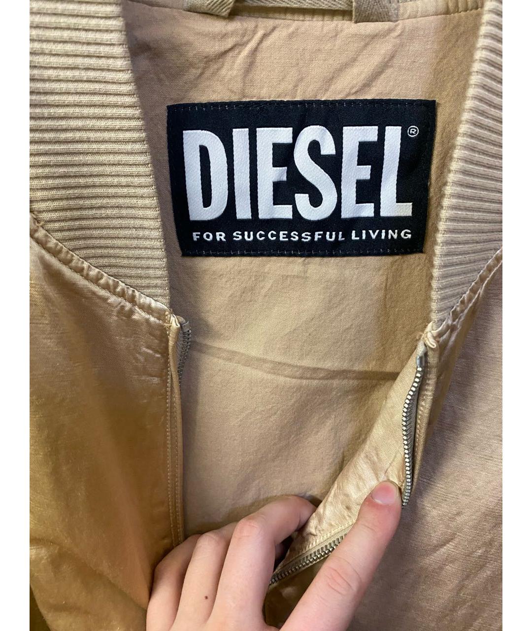 DIESEL Бежевая хлопковая куртка, фото 3