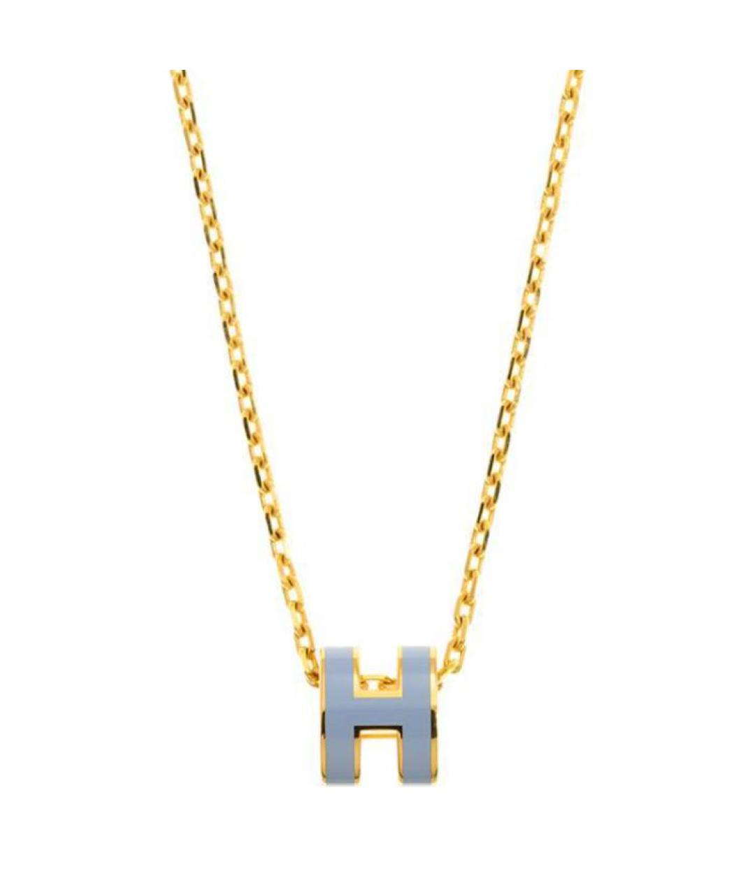 HERMES Голубая металлическая подвеска, фото 1