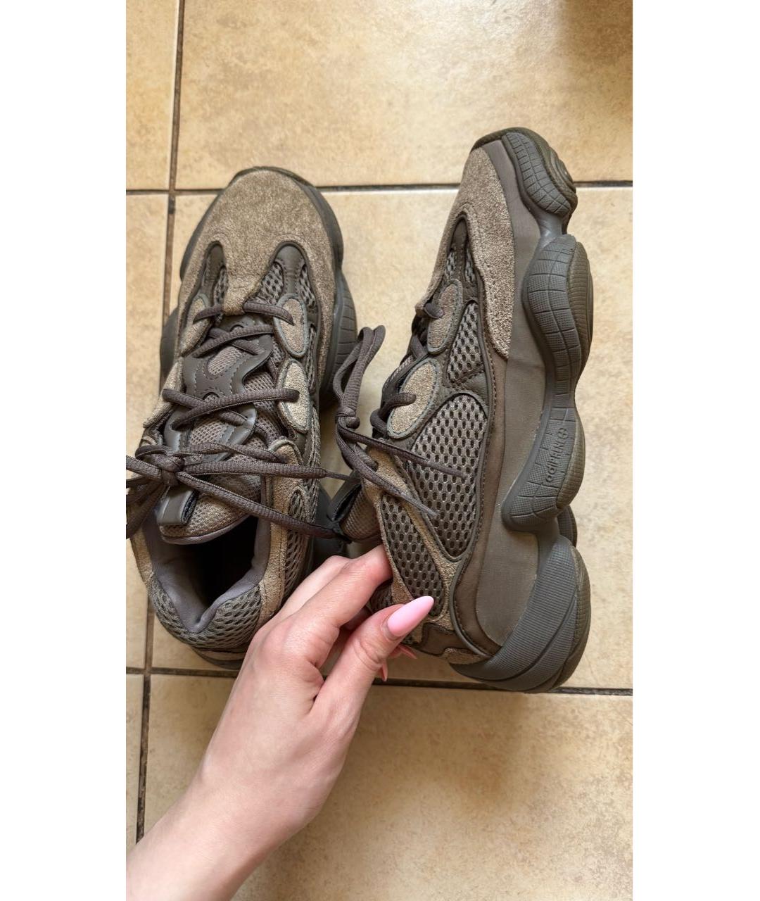 ADIDAS YEEZY Коричневые кроссовки, фото 7
