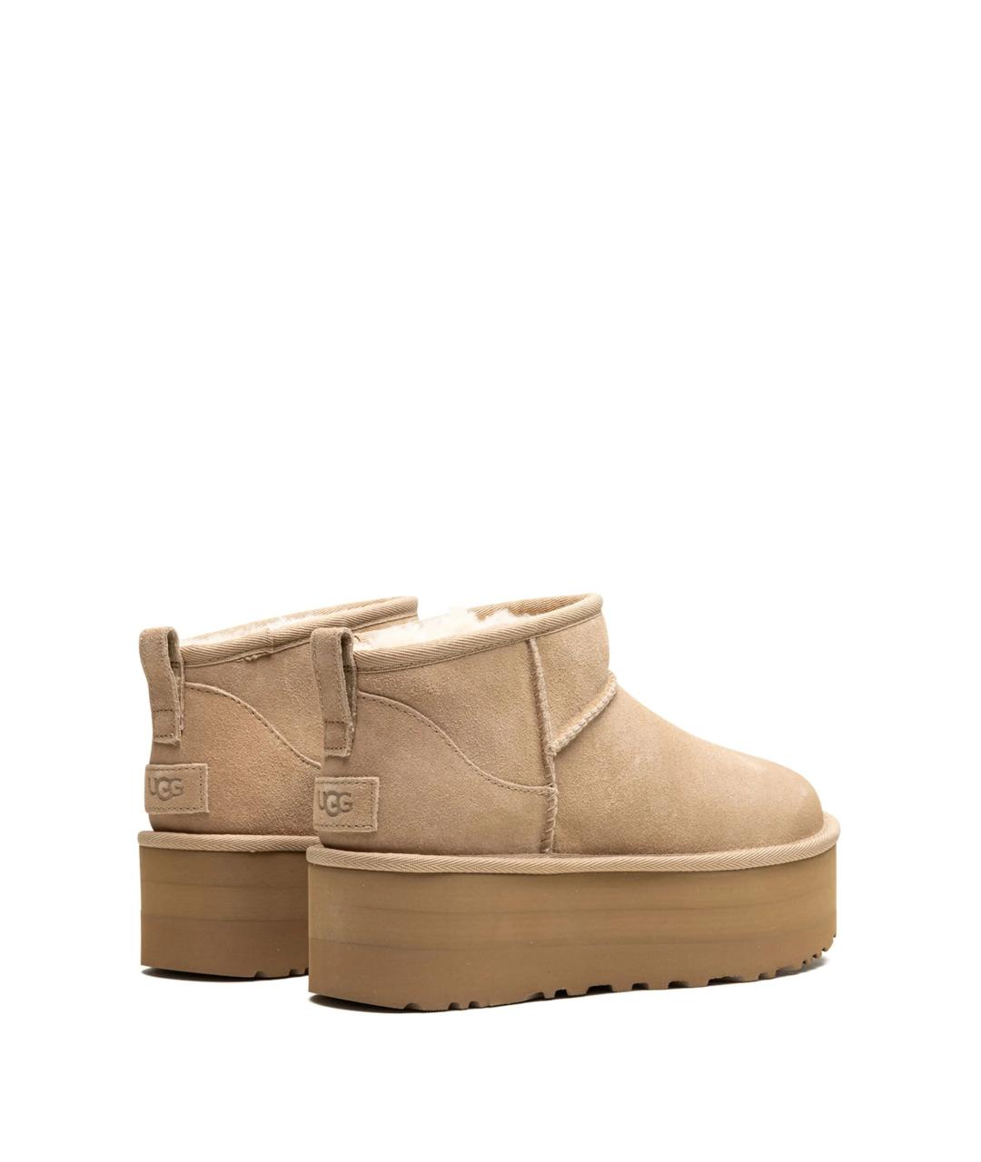 UGG AUSTRALIA Бежевые замшевые ботинки, фото 3