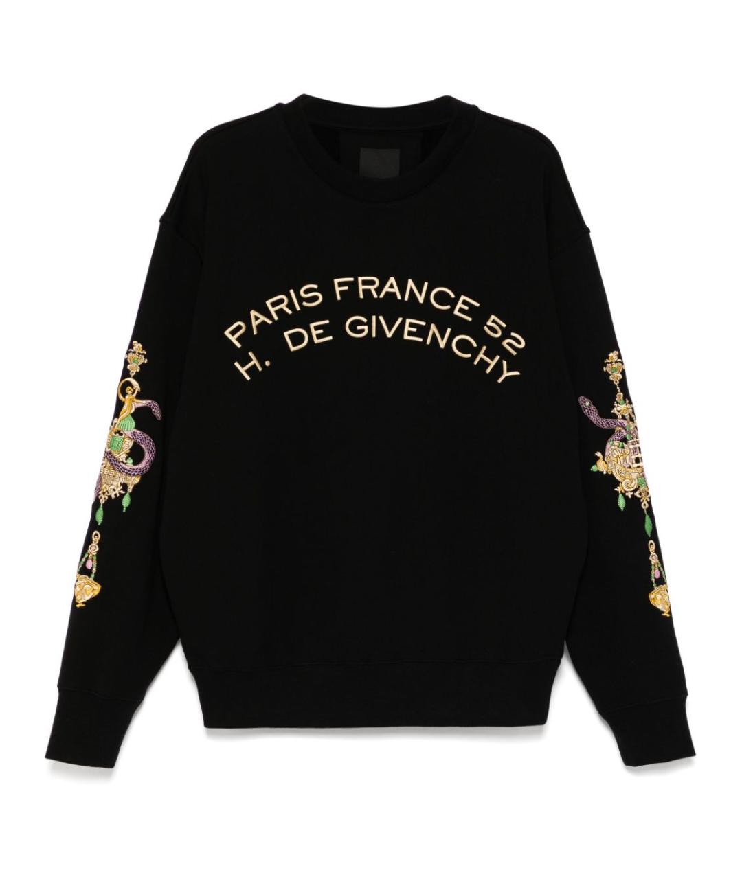 GIVENCHY Черный хлопковый джемпер / свитер, фото 1