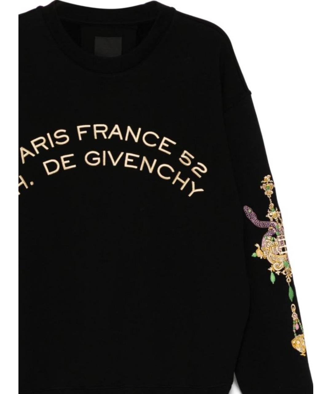 GIVENCHY Черный хлопковый джемпер / свитер, фото 2
