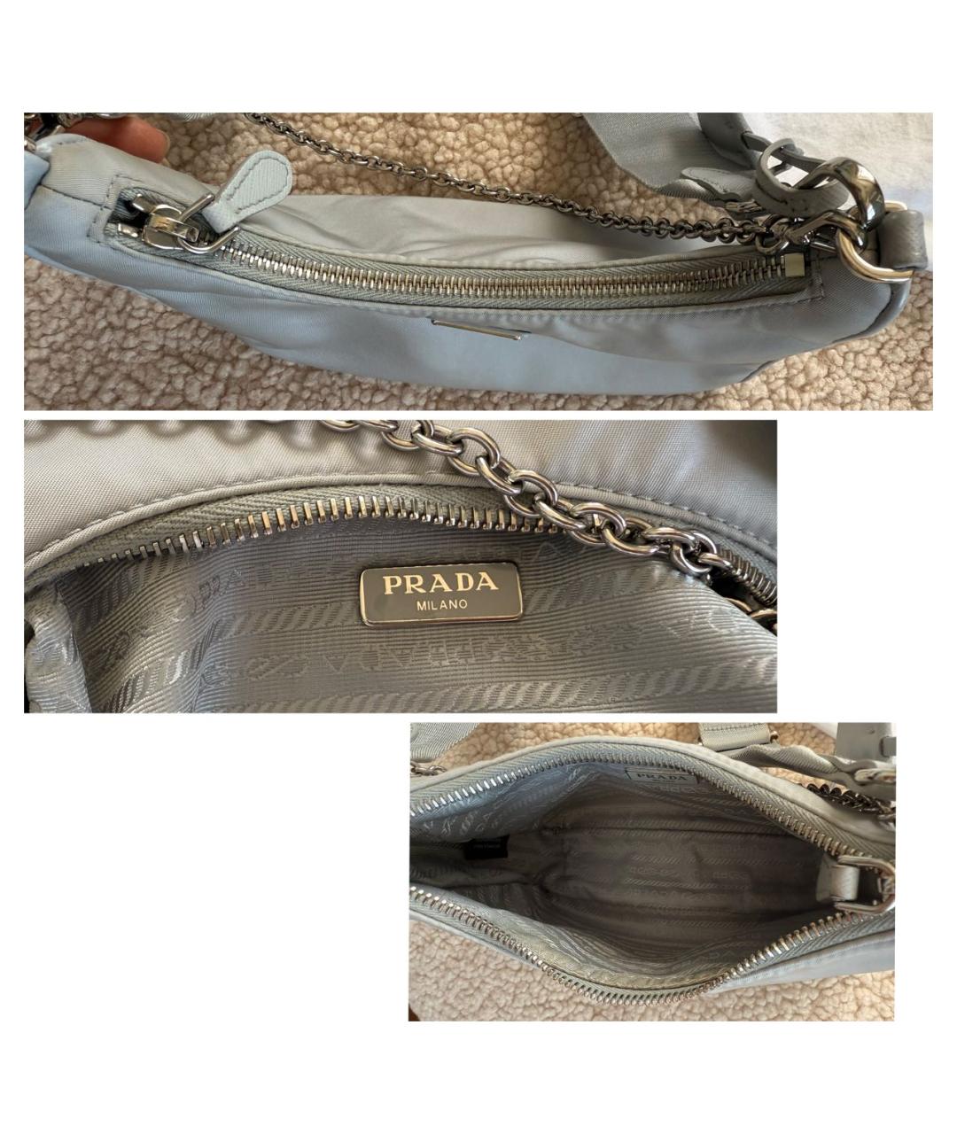 PRADA Серая сумка через плечо, фото 4