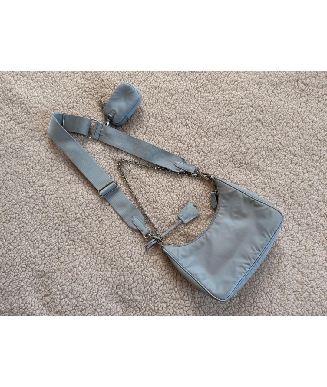 PRADA Серая сумка через плечо, фото 3