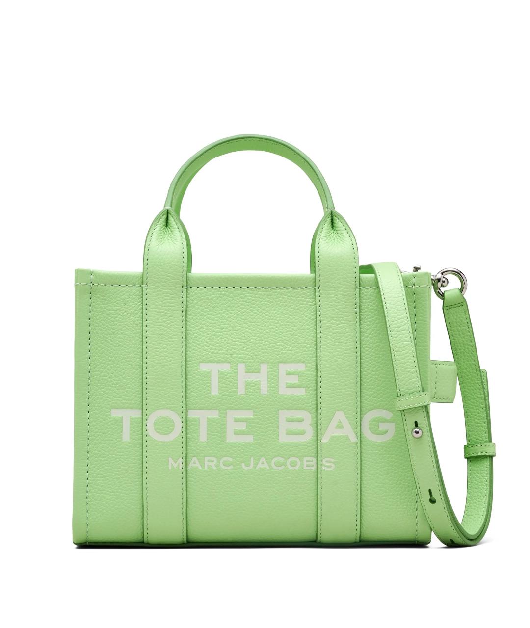 MARC JACOBS Зеленая кожаная сумка тоут, фото 1