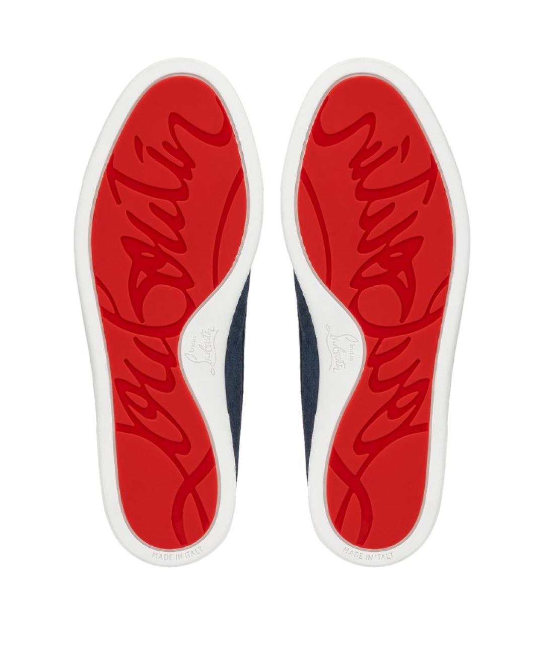 CHRISTIAN LOUBOUTIN Темно-синие слипоны, фото 3