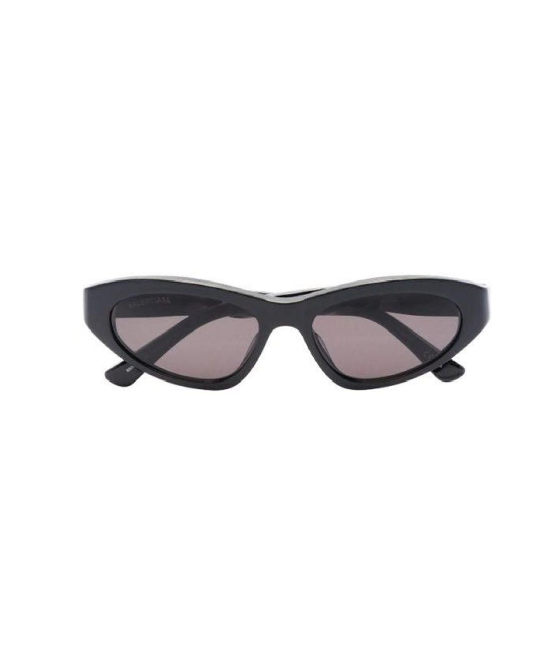 BALENCIAGA Черные пластиковые солнцезащитные очки, фото 1