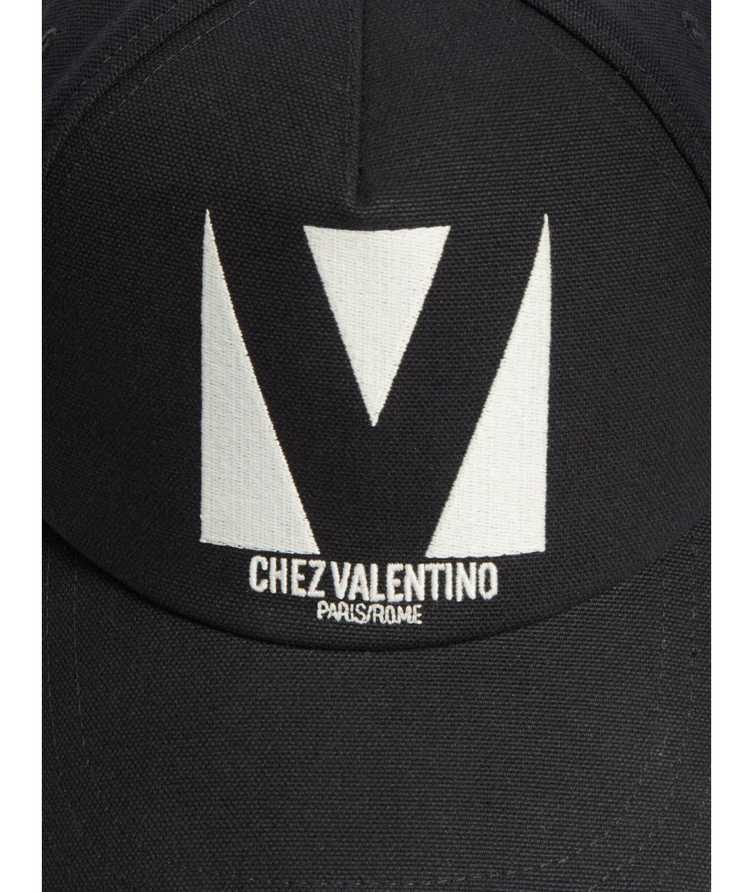 VALENTINO Черная хлопковая кепка/бейсболка, фото 4