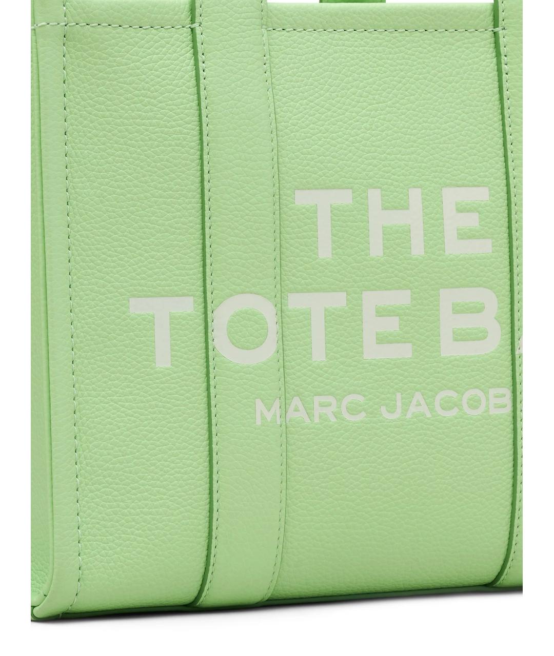 MARC JACOBS Зеленая кожаная сумка тоут, фото 4