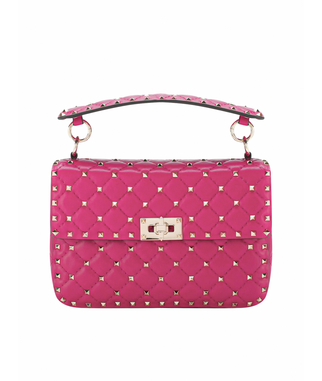 VALENTINO Фуксия кожаная сумка тоут, фото 1