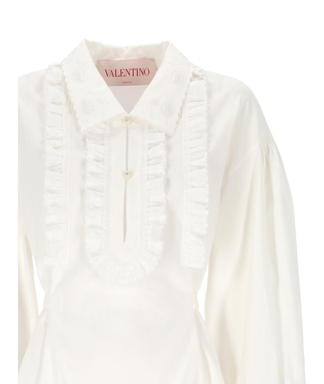 VALENTINO Белое хлопковое платье, фото 2