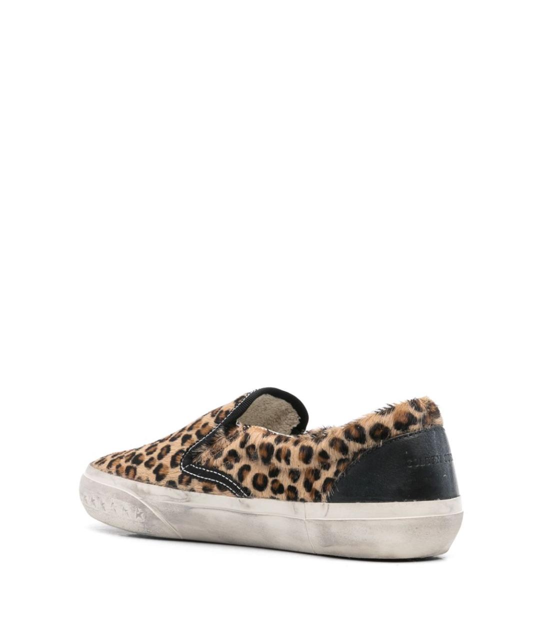 GOLDEN GOOSE DELUXE BRAND Коричневые кожаные слипоны, фото 3