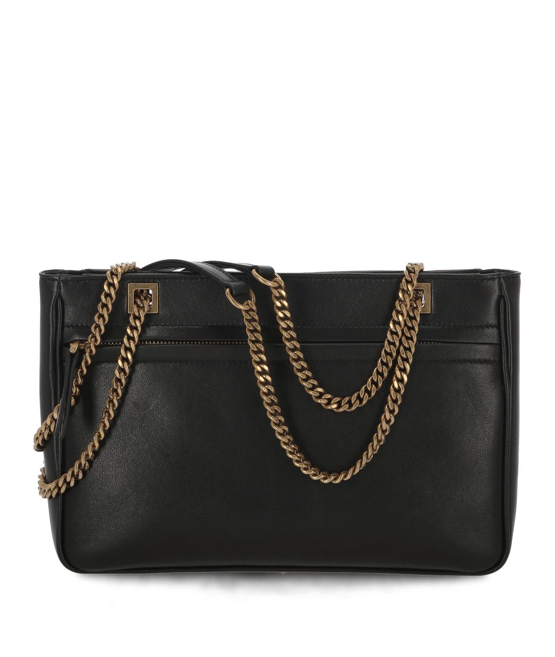 VALENTINO Черный кожаный портфель, фото 3