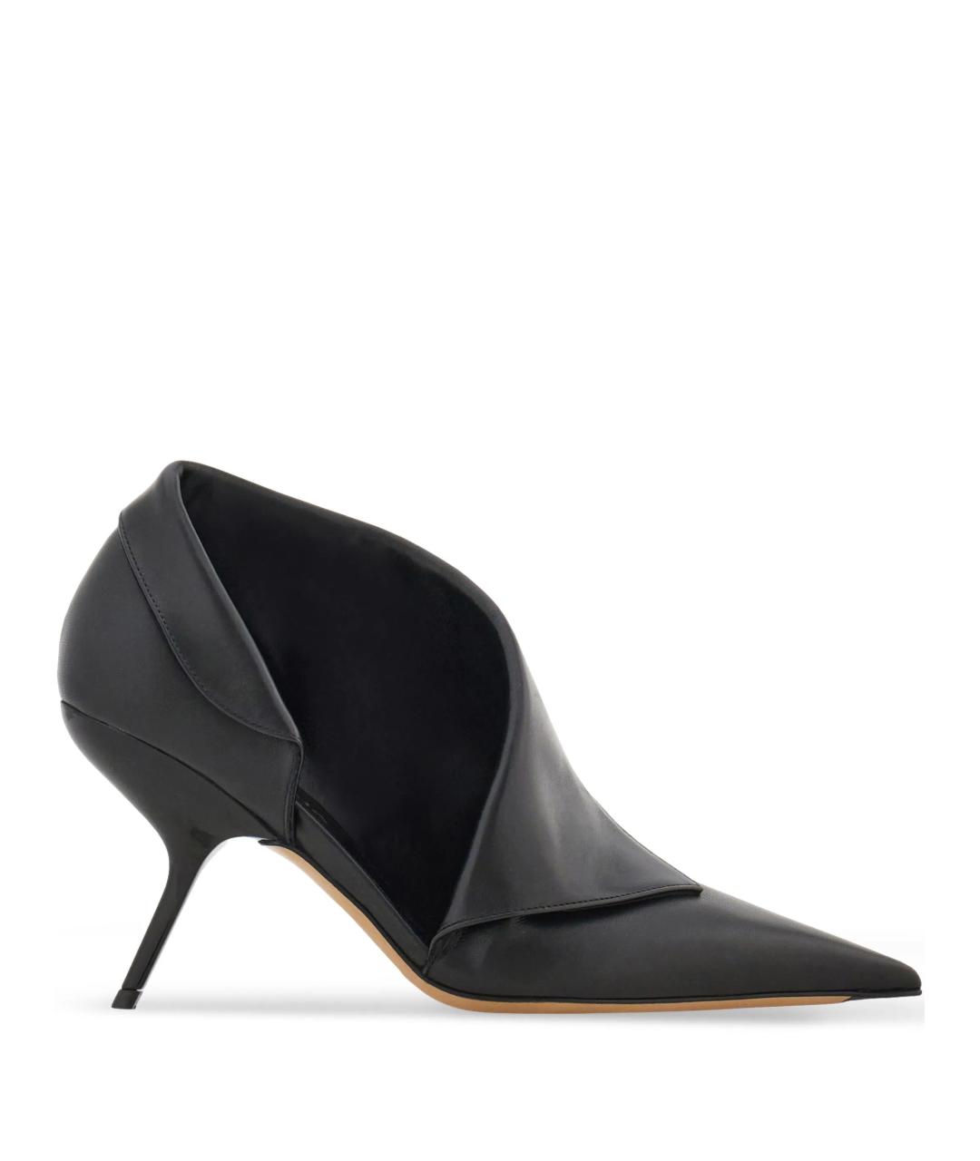 FERRAGAMO Черные кожаные туфли, фото 1