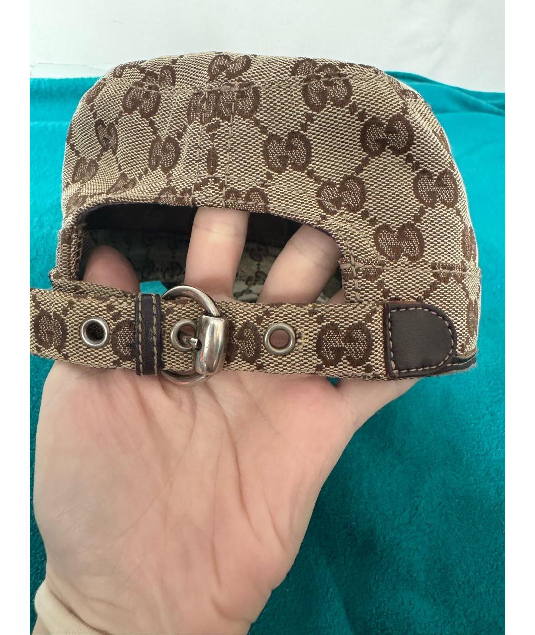 GUCCI Бежевая кепка, фото 7