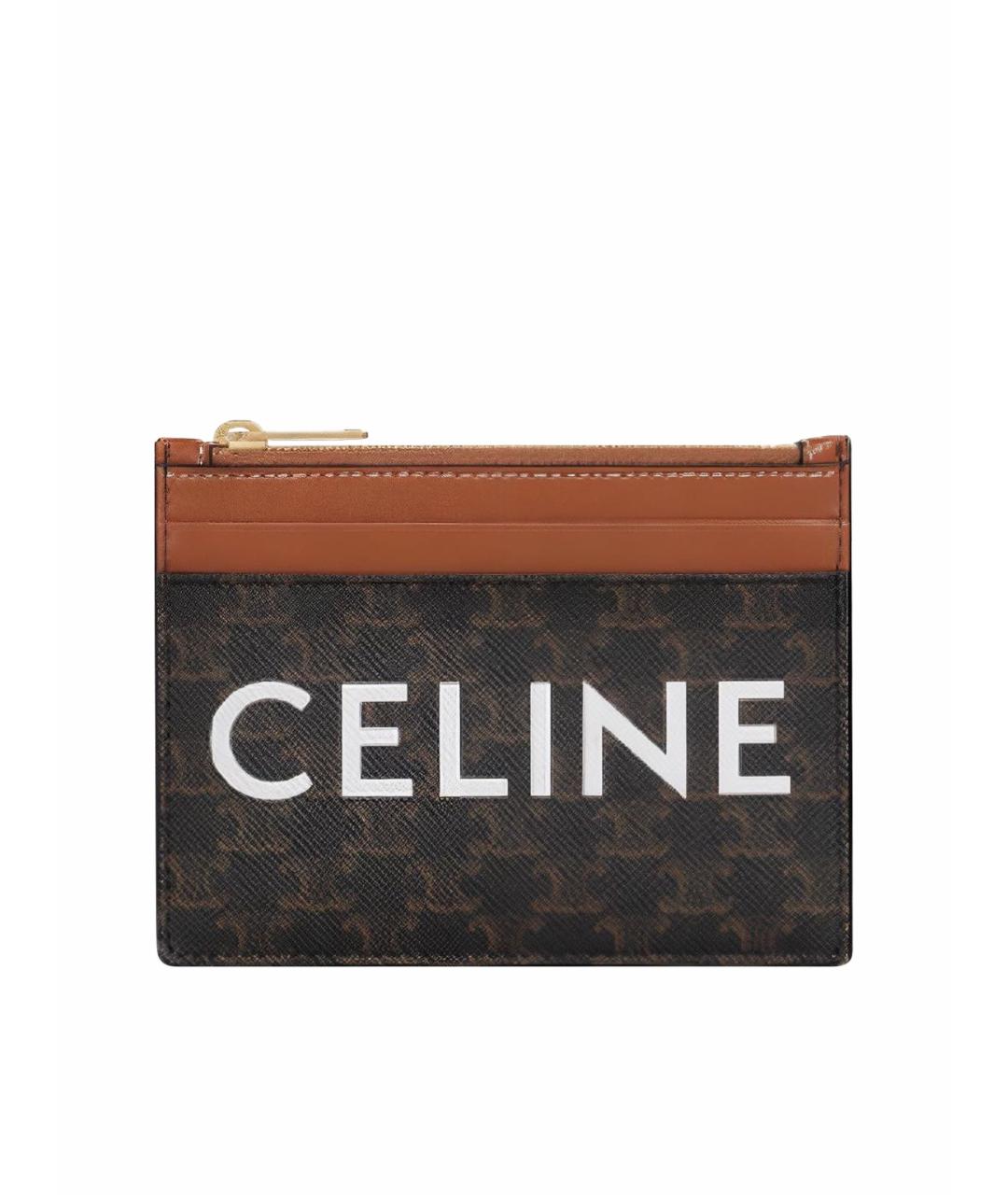 CELINE Коричневый кардхолдер, фото 4
