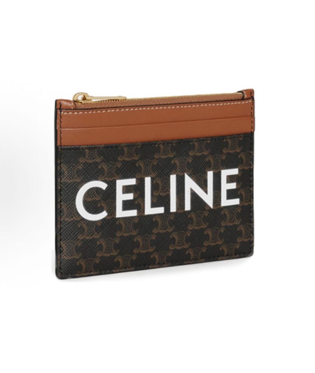 CELINE Коричневый кардхолдер, фото 2