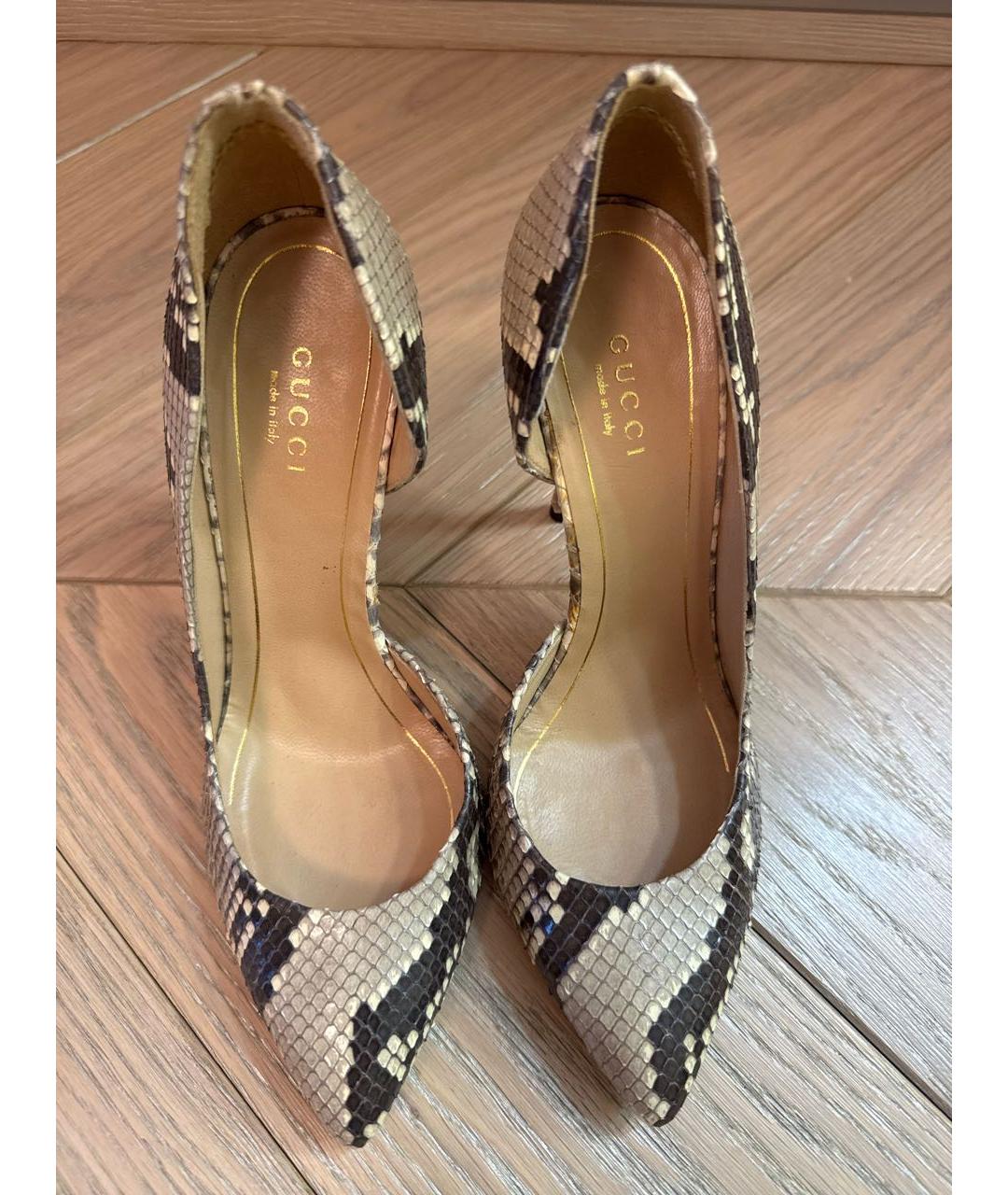 GUCCI Мульти туфли из экзотической кожи, фото 3