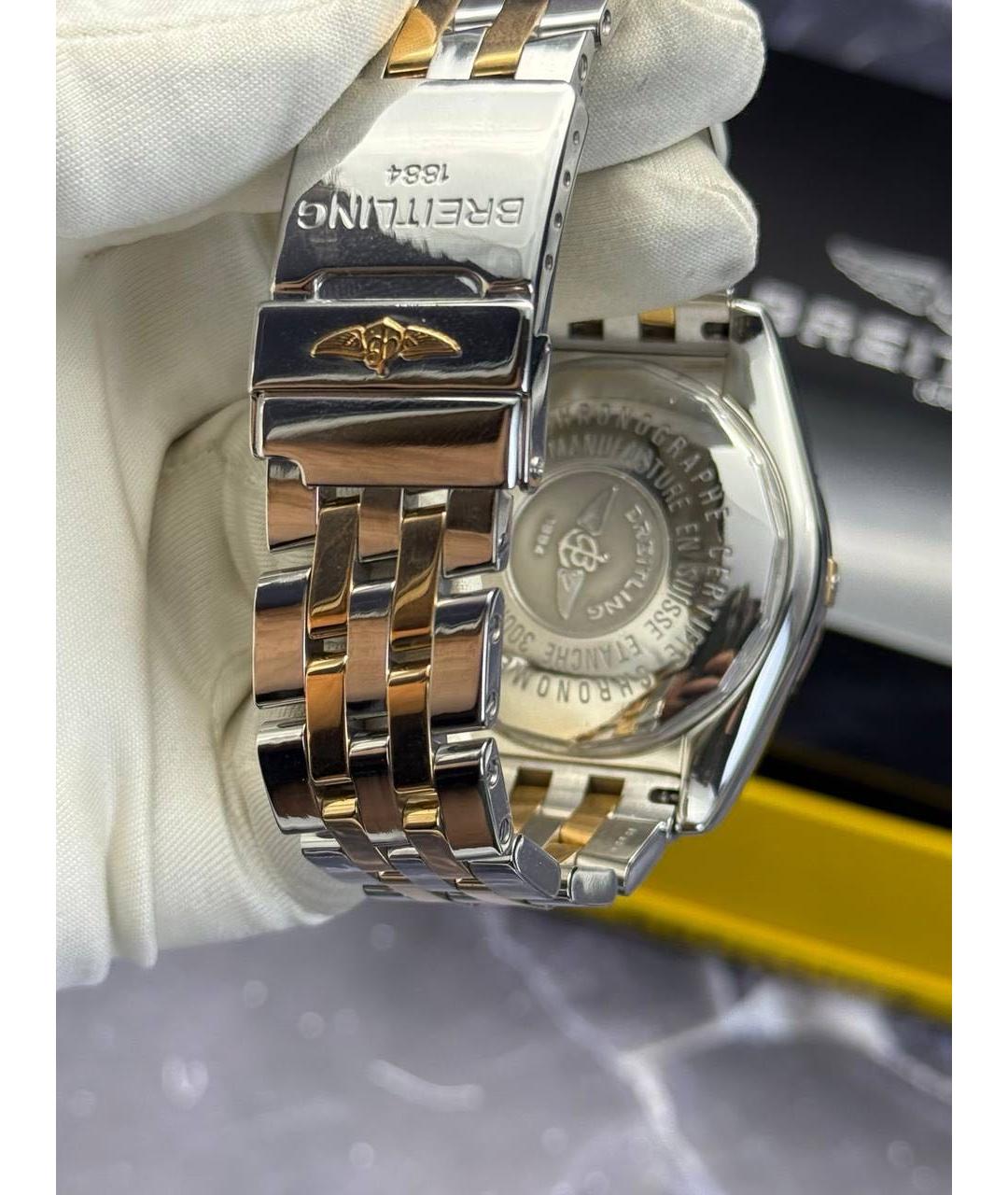 BREITLING Черные часы из розового золота, фото 8