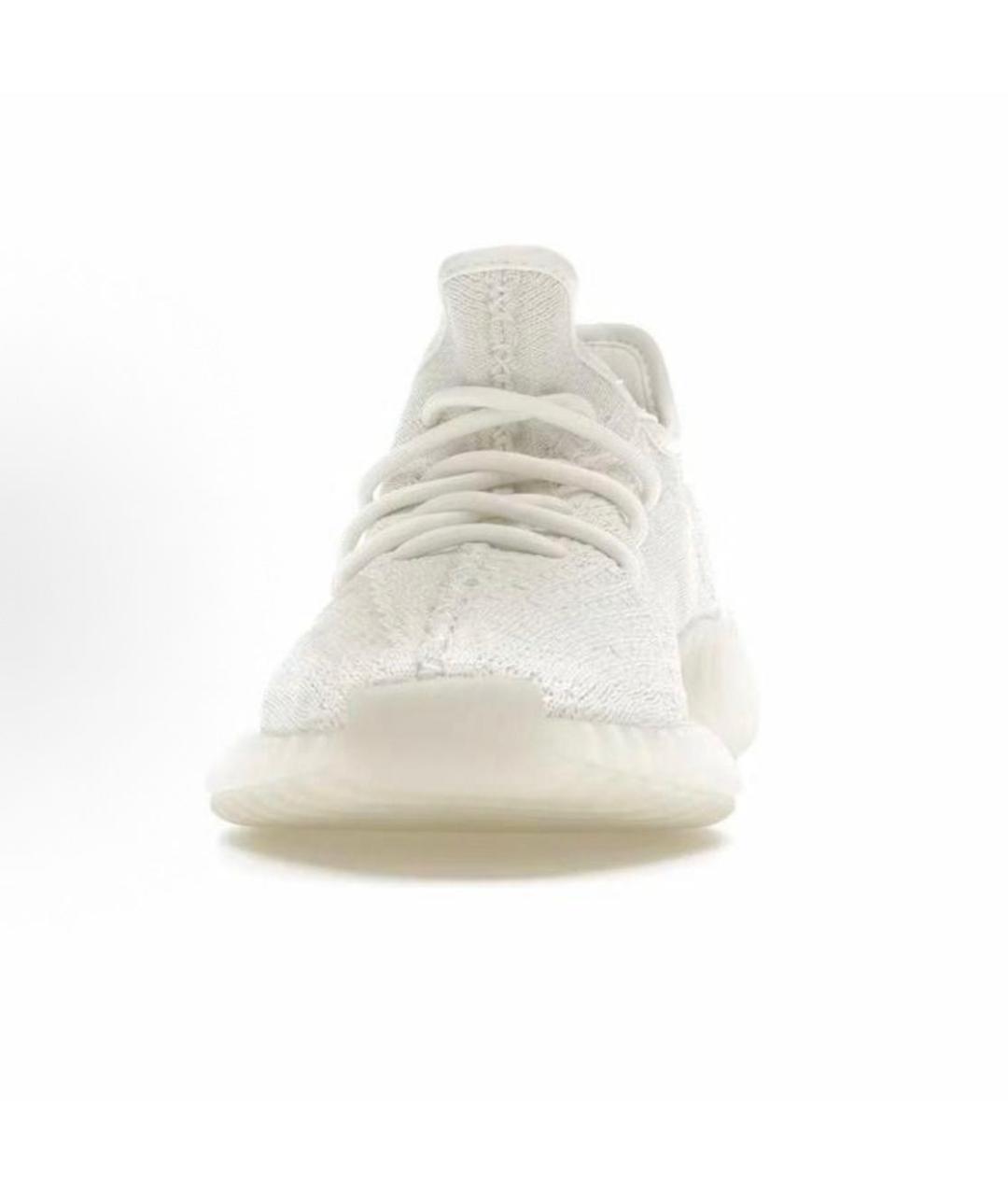 ADIDAS YEEZY Белые текстильные низкие кроссовки / кеды, фото 3