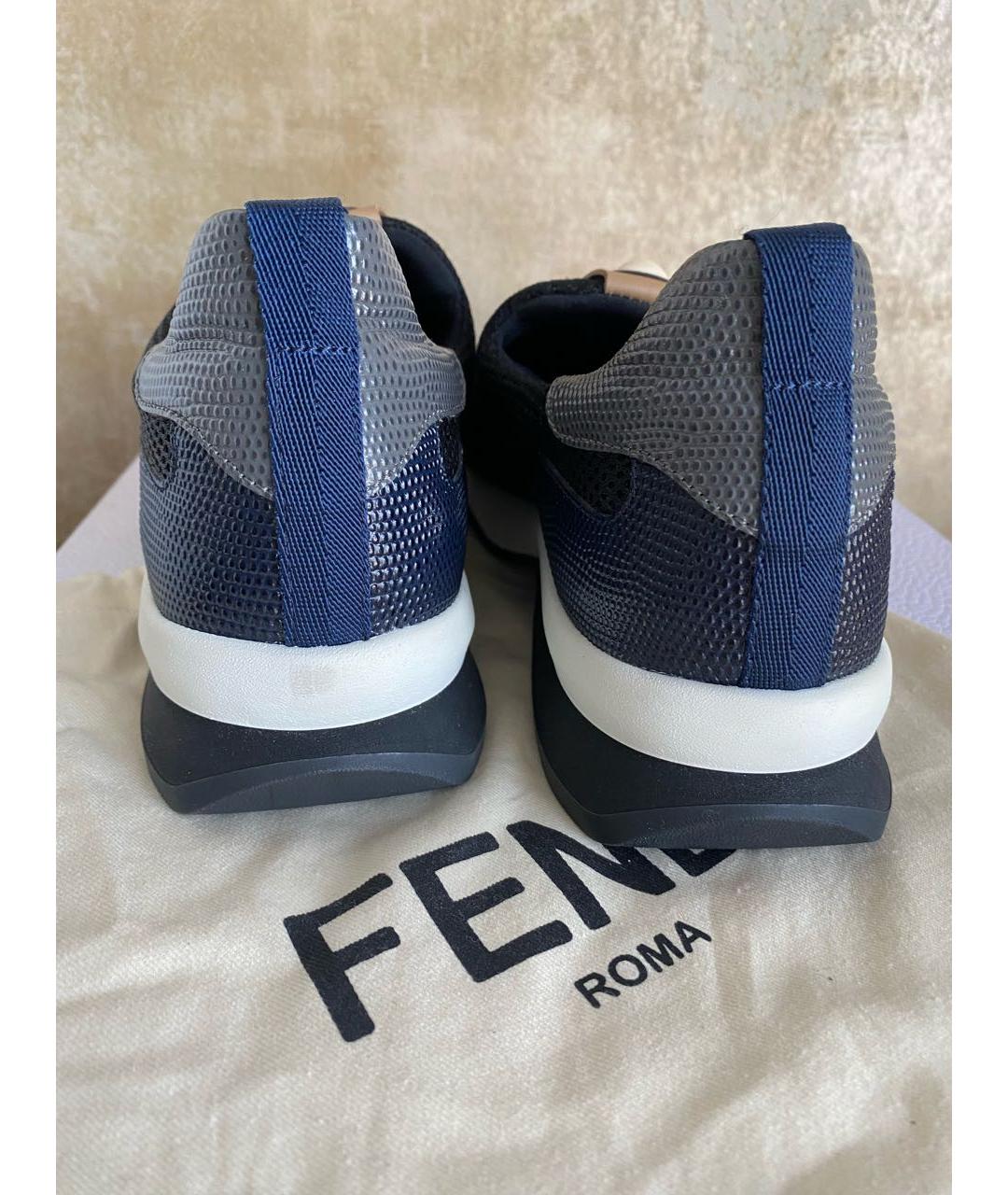 FENDI Черные кроссовки, фото 3