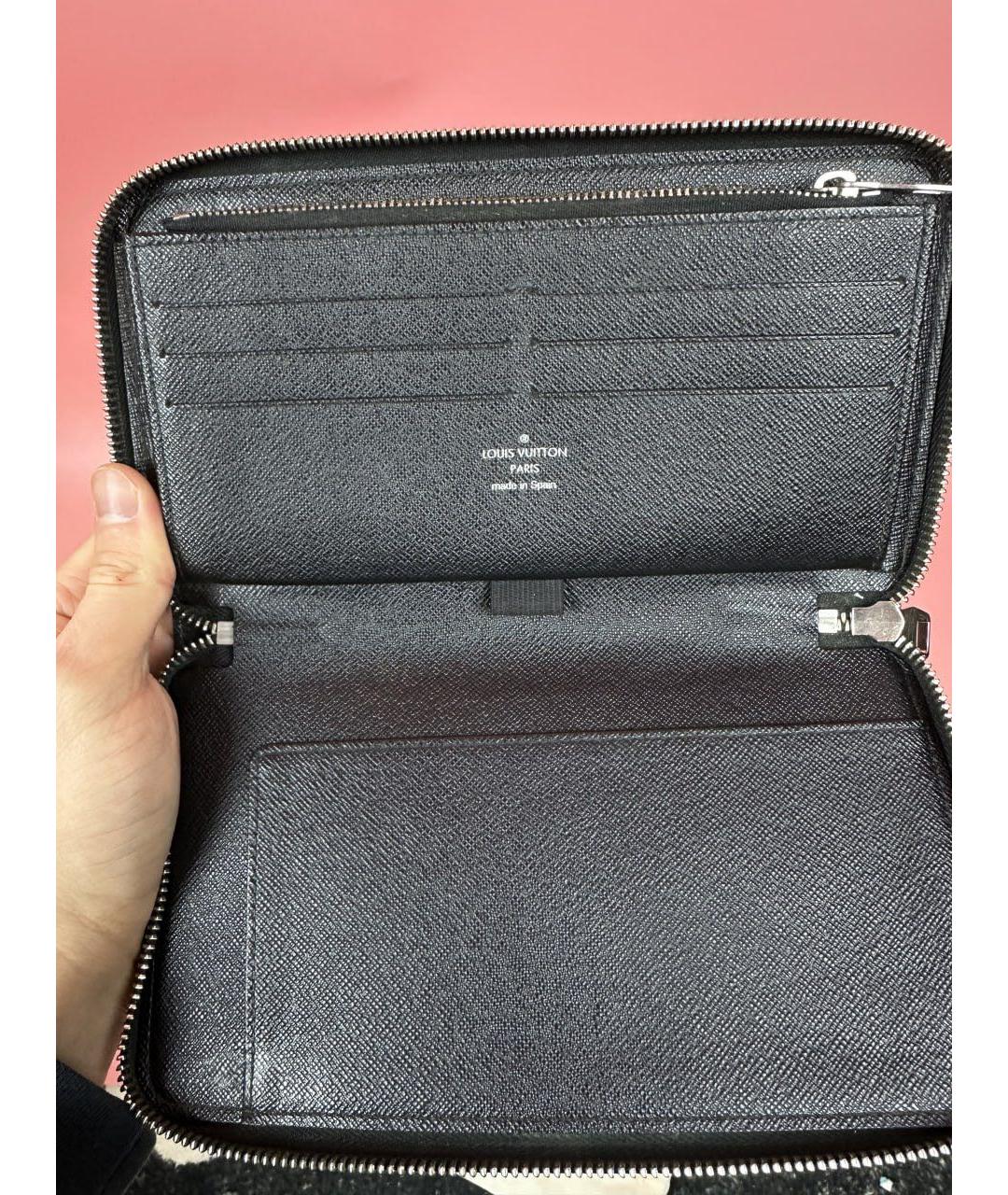 LOUIS VUITTON Черный кошелек, фото 5