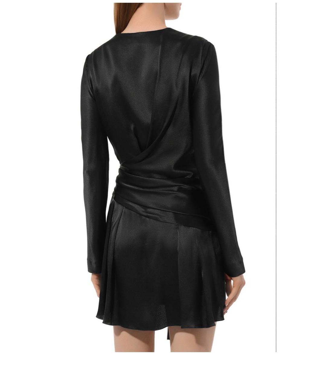 ALBERTA FERRETTI Черное ацетатное коктейльное платье, фото 6