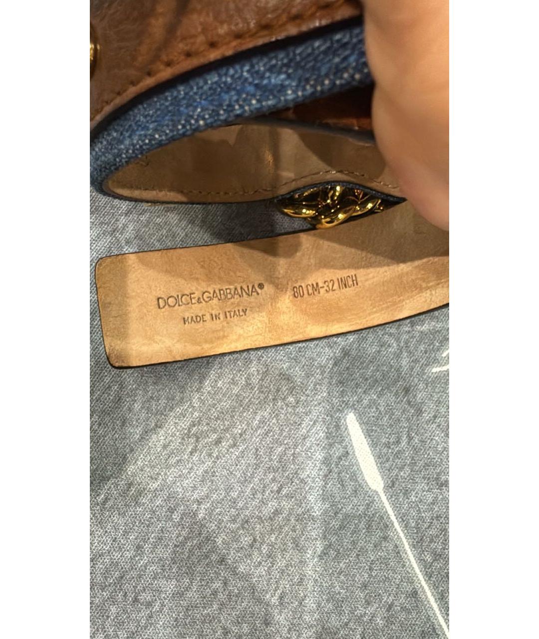 DOLCE&GABBANA Черный ремень, фото 3
