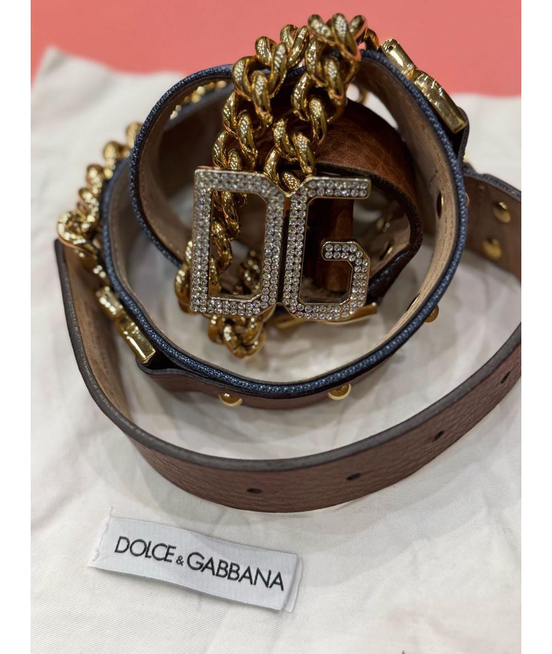 DOLCE&GABBANA Черный ремень, фото 4