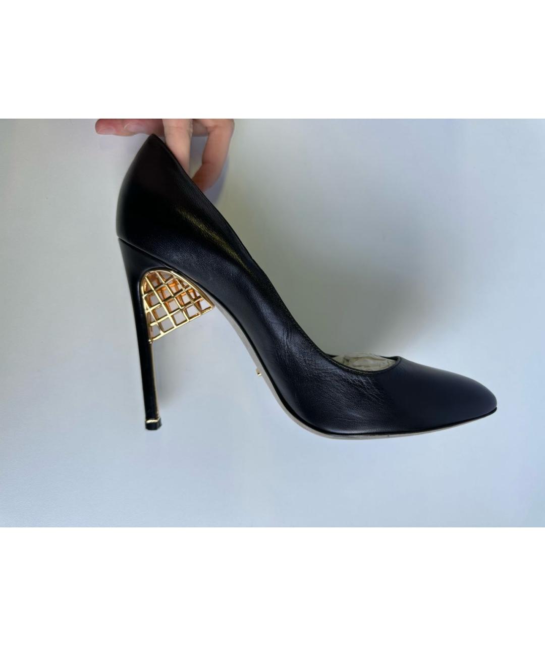 SERGIO ROSSI Черные кожаные туфли, фото 7