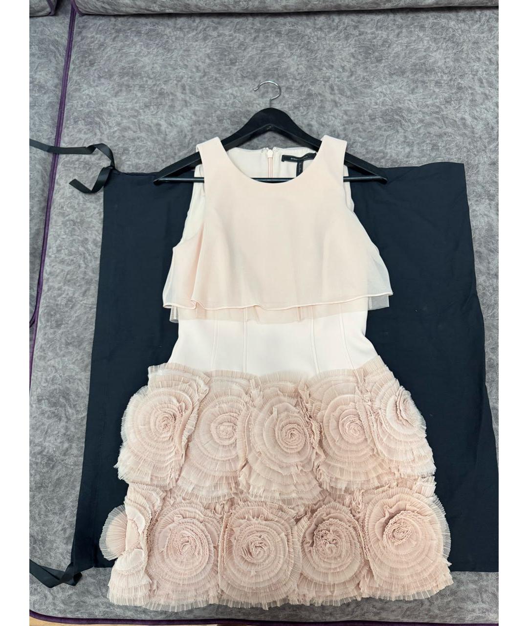 BCBG MAXAZRIA Розовое полиэстеровое коктейльное платье, фото 3