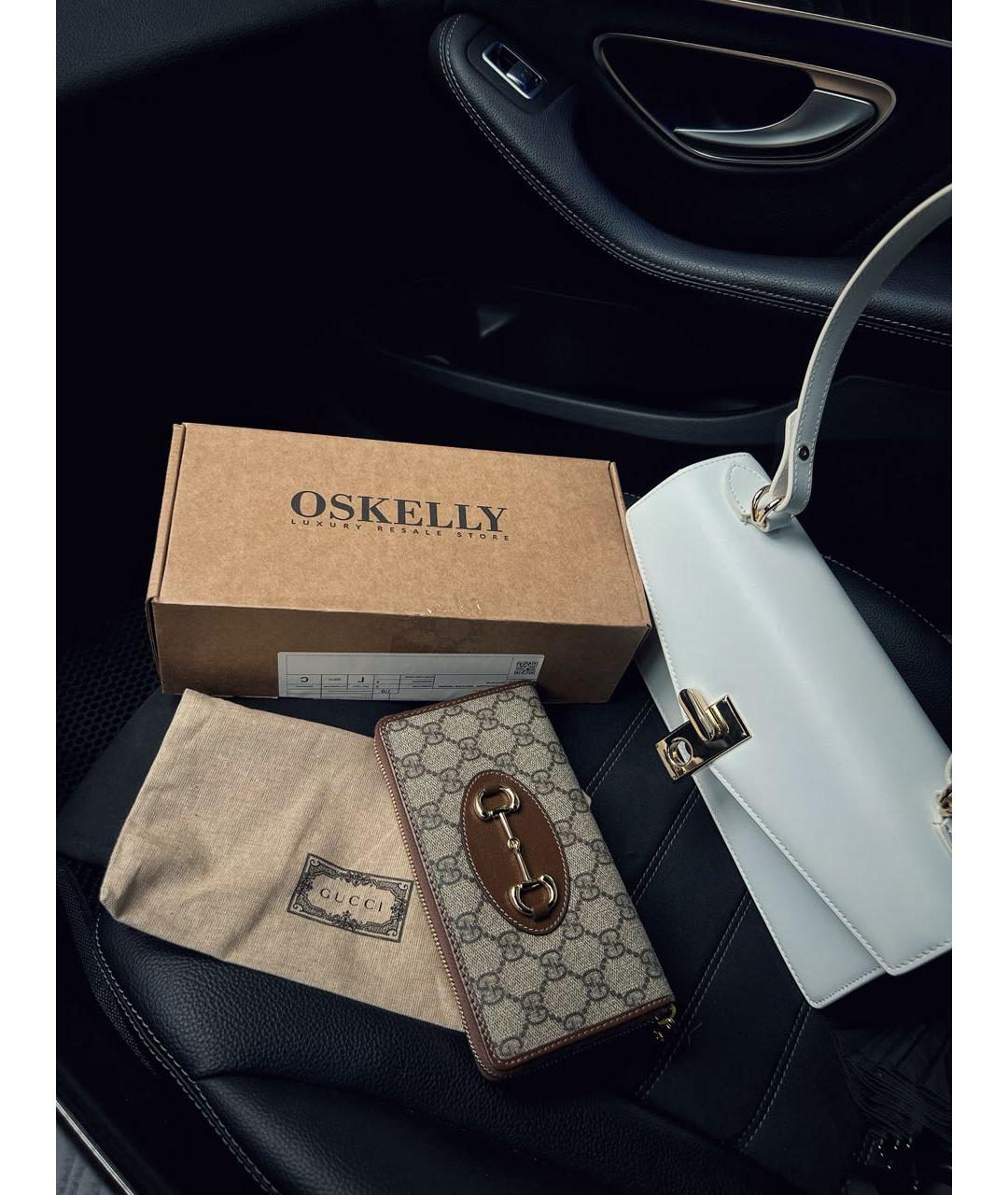 GUCCI Коричневый кошелек, фото 3