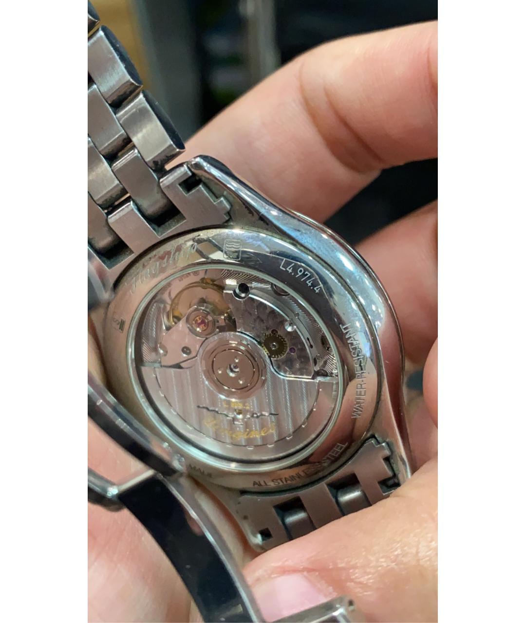 LONGINES Белые металлические часы, фото 6