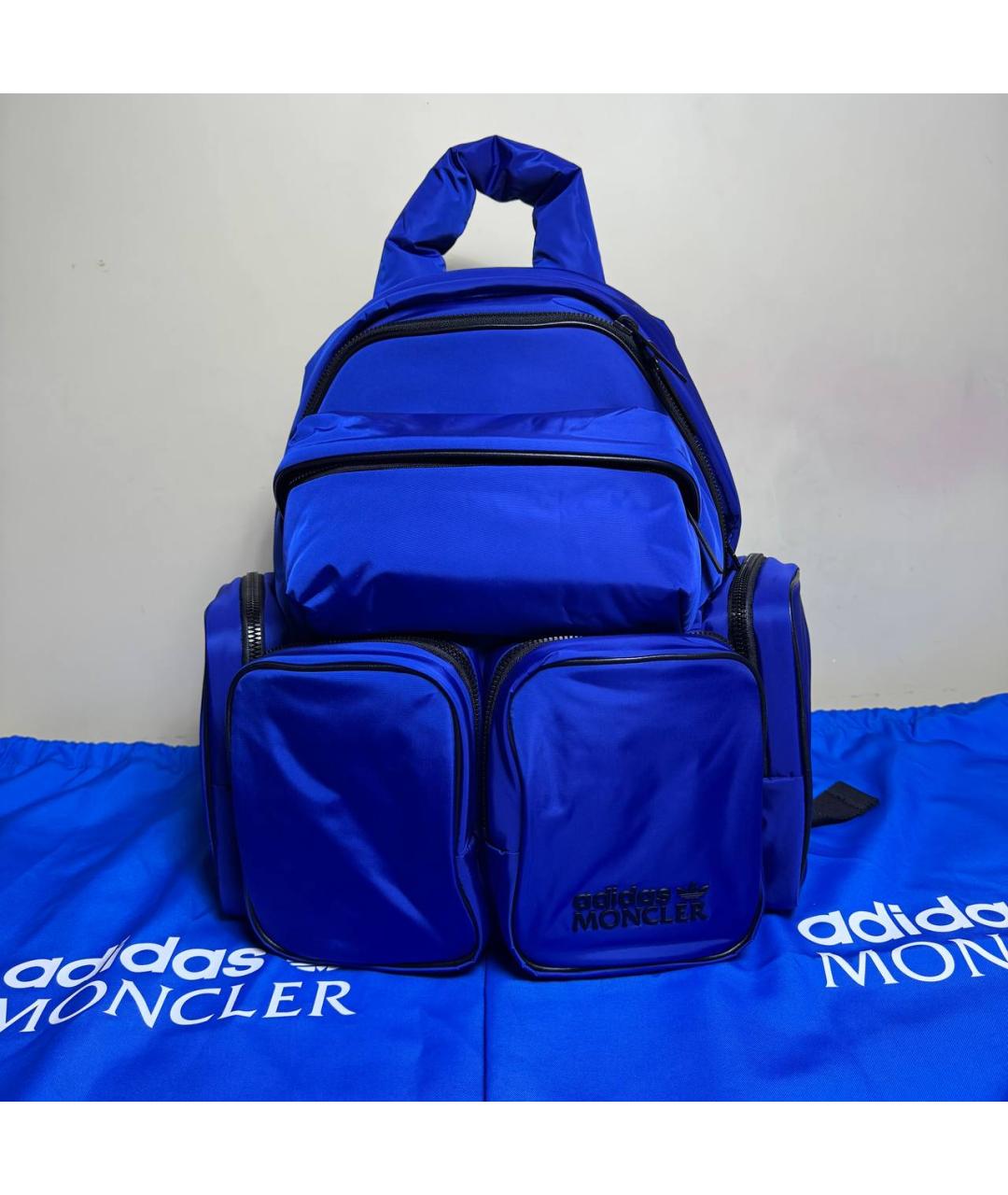 MONCLER Синий рюкзак, фото 2