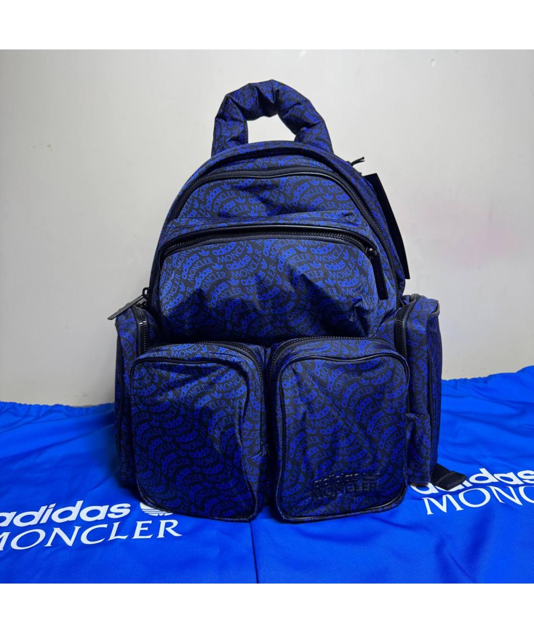MONCLER Синий рюкзак, фото 10