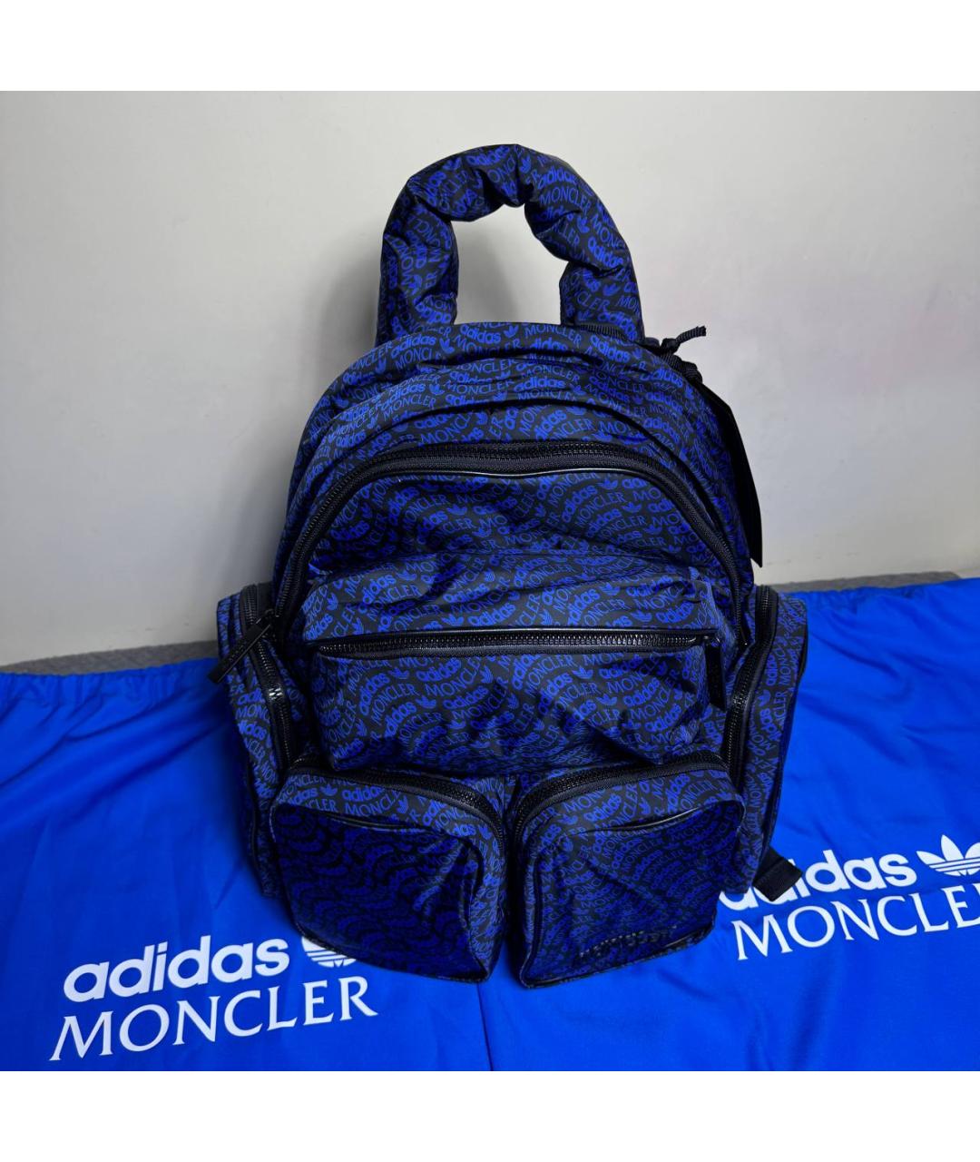 MONCLER Синий рюкзак, фото 3