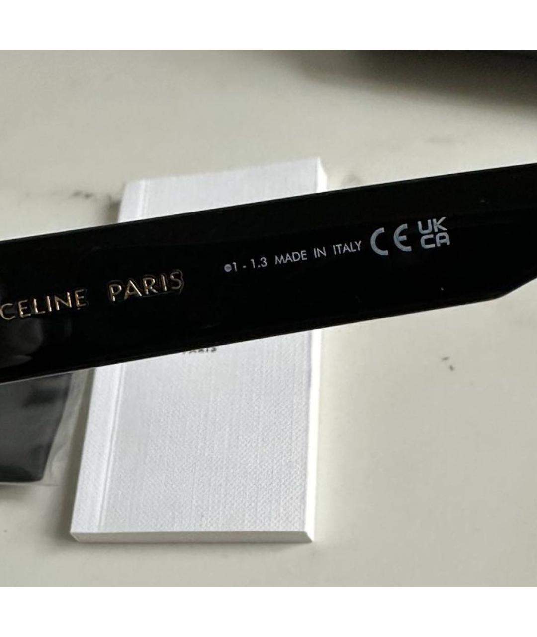 CELINE Черные пластиковые солнцезащитные очки, фото 5
