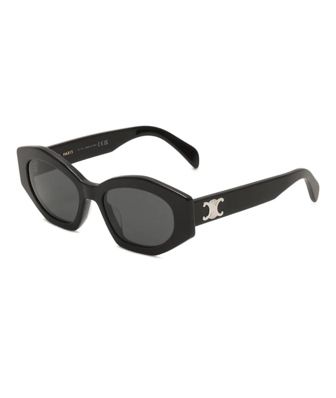 CELINE Черные пластиковые солнцезащитные очки, фото 1